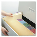 File Folders | Smead 10388 0.75 in. Expansion 2/5-Cut Printed Tab Reinforced Guide Height File Folders - Letter Size/Manila (100/Box) image number 5
