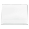 Office Presentation Supplies | Deflecto 66701 Classic Image 11 in. x 8.5 in. Insert Landscaped Slanted Sign Holder - Clear image number 2