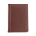Notebooks & Pads | Samsill 71736 6.25 in. x 8.75 in. Open Style Contrast Stitch Leather Padfolio - Brown image number 0