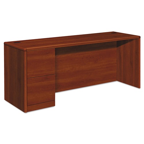 Office Desks & Workstations | HON H10708L.COGNCOGN 10700 Series 72 in. x 24 in. x 29.5 in. Left Pedestal Credenza - Cognac image number 0