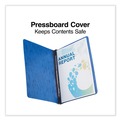 Report Covers & Pocket Folders | Universal UNV80573 8.5 in. x 11 in. 3 in. Capacity 2-Piece Prong Fastener Pressboard Report Cover - Dark Blue image number 1