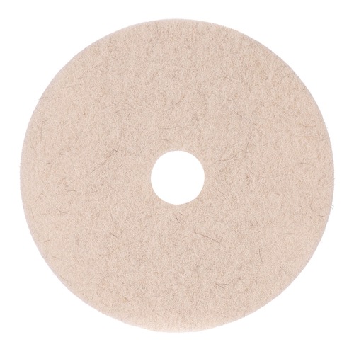 Sponges & Scrubbers | Boardwalk BWK4021NHE 21 in. Diameter Natural Hog Hair Burnishing Floor Pads - Tan (5/Carton) image number 0