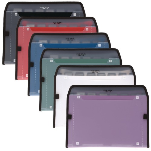 Back to School Sale | Five Star 350099 7.5 in. Expansion Letter Size Expanding File - Randomly Assorted Colors image number 0