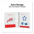 Binders | Universal UNV207421PK 11 x 8.5 1 in. Capacity Slant D-Ring View Binder, 3 Rings - White (12/Carton) image number 7