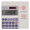 Calculators | Sharp EL240SAB 8-Digit LCD Handheld Business Calculator image number 3