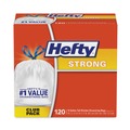Trash Bags | Hefty E84574 23.75 in. x 27 in. 13 Gallon Strong Tall Kitchen Drawstring Bags - White (90/Box) image number 2