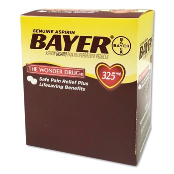 SAFETY EQUIPMENT | Bayer 204 325 mg Aspirin Tablets (50 Packs/Box, 2/Pack)