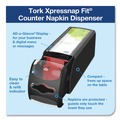 Paper Towel Holders | Tork 7432000 Xpressnap Fit 4.8 x 12.8 x 5.6 Countertop Napkin Dispenser - Black image number 8
