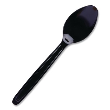 WNA CEASESP960BL 6 in. Spoon Cutlery for Cutlerease Dispensing System - Black (960/Box)
