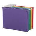 File Folders | Smead 64020 1/3-Cut Tabs Letter Size Color Hanging Folders - Assorted Colors (25/Box) image number 0