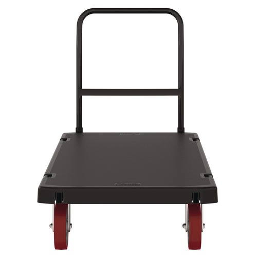 Cleaning Carts | Suncast Commercial PDPT3060 30.25 in. x 64.5 in. x 41 in. 1,600 lbs. Capacity Resin Platform Truck - Black image number 0