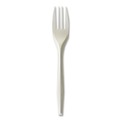 Cutlery | Boardwalk BWKFORKMWPPIW 5.51 in. Mediumweight Wrapped Polypropylene Fork Cutlery - White (1000/Carton) image number 1