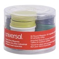 Office Accessories | Universal UNV31251 High-Intensity Circle Magnets - Assorted (30/Pack) image number 2