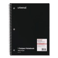 Notebooks & Pads | Universal UNV66620 10.5 in. x 8 in. 1-Subject Wide/Legal Rule Wirebound Notebook - Black Cover image number 0