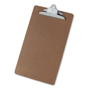 Universal UNV40305 1.25 in. Clip Capacity 8.5 in. x 14 in. Hardboard Clipboard - Brown