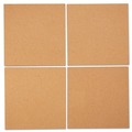 Office Furniture Accessories | Universal UNV43404 12 in. x 12 in. Cork Tile Panels - Brown Surface (4/Pack) image number 2