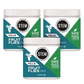 SC Johnson 329965 STEM Fruit Flies Trap 5.4 oz Jar 8/Carton