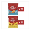 Snacks | Cheez-It 2410011500 Snap'd 0.75 oz. Bag Crackers Variety Pack - Cheddar Sour Cream and Onion/Double Cheese (42/Carton) image number 2