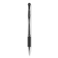 Pens | uni-ball 65450 Signo GRIP 0.7 mm Stick Gel Pen - Black Ink/Clear/Black/Silver Barrel/Medium (1-Dozen) image number 1