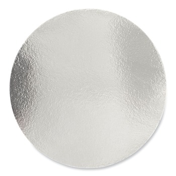 Boardwalk BWKROUND9FLID 9 in. Flat Paper Lids for Aluminum Round To-Go Containers - Silver (500/Carton)