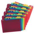 File Folders | Oxford 73154 4 x 6 Durable Poly A-Z Card Guides - Assorted Colors (25-Piece/Set) image number 1