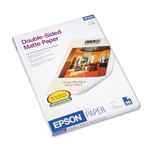 Copy & Printer Paper | Epson S041568 9 mil 8.5 in. x 11 in. Premium Matte Presentation Paper - Matte Bright White (50/Pack) image number 0