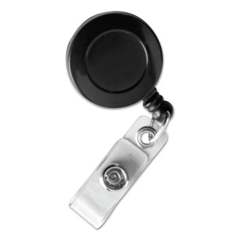 SICURIX BAU68424 30 in. ID Slide-Style Belt Clip Card Reels - Black (25/Pack)
