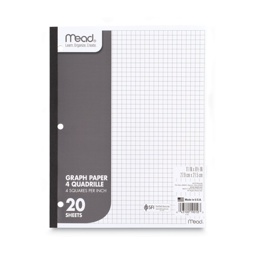 Notebooks & Pads | Mead 19010 3-Hole 8.5 in. x 11 in. Graph Paper Tablet (12/Pack) image number 0