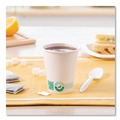 Cups and Lids | SOLO 378PLA-PLANET 8 oz. Compostable Paper Hot Cups - White/Green (50/Pack) image number 3