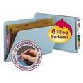File Folders | Smead 29781 2 in. Expansion End Tab Pressboard Classification Folders - Blue/Legal Size (10/Box) image number 0