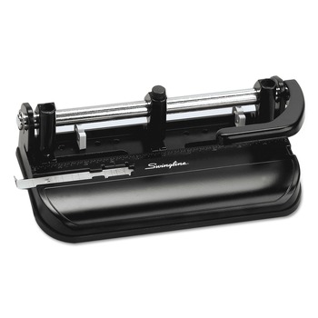 PUNCHES | Swingline A7074350F 9/32 in. Holes 32-Sheet Lever Handle Heavy-Duty Two- to Seven-Hole Punch - Black