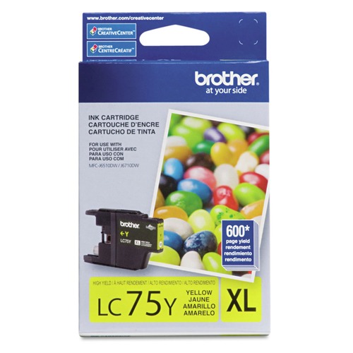Ink & Toner | Brother LC75Y LC75Y Innobella 600 Page-Yield High-Yield Ink - Yellow image number 0