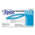  | Ziploc 682254 2-Gallon 2.7 mil. 13 in. x 15.5 in. Double Zipper Freezer Bags - Clear (100/Carton) image number 4