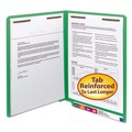 File Folders | Smead 25140 0.75 in. Expansion Heavyweight Colored End Tab 2-Fastener Folders - Letter Size/Green Exterior (50/Box) image number 3