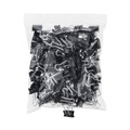 Binding Spines & Combs | Universal UNV10200VP Binder Clips in Zip-Seal Bag - Small, Black/Silver (144/Pack) image number 0