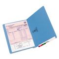 File Folders | Smead 25010 Straight Tabs Letter Size 0.75 in. Expansion Shelf-Master Reinforced End Tab Colored Folders - Blue (100/Box) image number 2