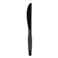 Just Launched | Dixie KH517 Heavyweight Knives Plastic Cutlery - Black (1000/Carton) image number 2