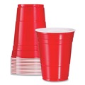 Just Launched | Dart P16R 16 oz. Plastic Cold Drink Party Cups - Red (1000/Carton) image number 1