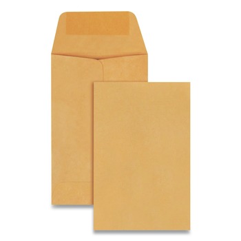 Quality Park QUA50160 2.25 x 3.5 Kraft Coin and Small Parts Envelope - Brown Kraft (500/Box)