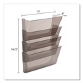 Desktop Organizers | Deflecto 73402 DocuPocket 13 in. x 4 in. 4 Sections Letter Size Stackable Four-Pocket Wall File - Smoke image number 8