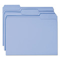 File Folders | Smead 12043 0.75 in. Expansion 1/3-Cut Tabs Colored File Folders - Letter Size/Blue (100/Box) image number 4
