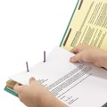 File Folders | Smead 26785 2 in. Expansion End Tab Pressboard Classification Folders with 6 SafeSHIELD Fasteners - Letter Size/Green (10/Box) image number 4