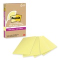 Sticky Notes & Post it | Post-it Notes Super Sticky 4621R-4SSCY 4 in. x 6 in. Ruled 100 Percent Recycled Paper Super Sticky Notes - Canary Yellow (4-Pads/Pack) image number 1