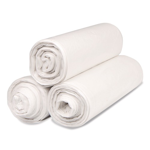 Trash Bags | Inteplast Group SL3339XHN Institutional Low-Density Can Liners 33 gal 0.8 mil 33-in x 39-in Natural Interleaved Roll 25 Bags/Roll 6 Rolls/Carton image number 0
