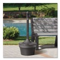 Smoking Receptacles | Rubbermaid Commercial FGR1639EHGR 16 in. x 38.75 in. 4.5 gal. Aladdin Round Steel Smokers' Station - Charcoal image number 3