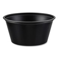 Cups and Lids | Dart P325BLK 3.25 oz. Polystyrene Portion Cups - Black (2500/Carton) image number 1