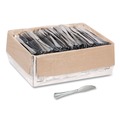  | WNA WNA 630155 7 1/2 in. Reflections Design Heavyweight Plastic Knives - Silver (600/Carton) image number 0