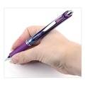Pens | Pentel BLN77-V EnerGel RTX Medium 0.7 millimeter Retractable Gel Pen - Violet Ink/Violet/Blue Barrel image number 2
