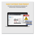 Labels | Avery 60518 UltraDuty 0.5 in. x 1.75 in. GHS Chemical Waterproof and UV Resistant Labels - White (1500/Pack) image number 1