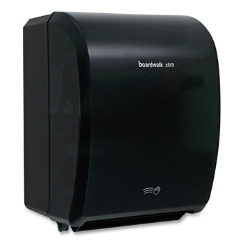 Boardwalk BWK33GREEN 12.31 x 9.31 x 15.94 Xtra Electronic Hand Towel Dispenser - Black (1/Carton)